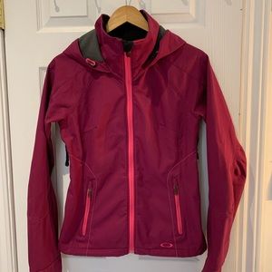 Vintage Oakley Fleece Lined, Weather Resistant Zip-up Jacket
